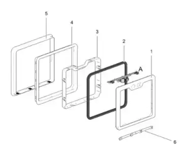 THETFORD 26430 WC-Außentürscharnier als Ersatz für Wohnwagen, Wohnmobile und Wohnmobile.