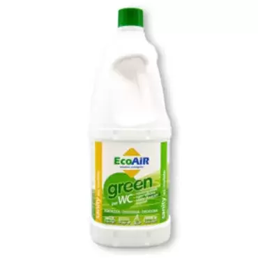 EcoAir Green Ecological 2 Liter für die Abwasserhygiene von Wohnwagen, Wohnmobilen und Wohnmobilen.