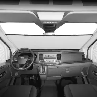 VORDERE Innenverdunkelung und Wärmedämmung Dometic FR 400 für Ford TRANSIT ab 2019