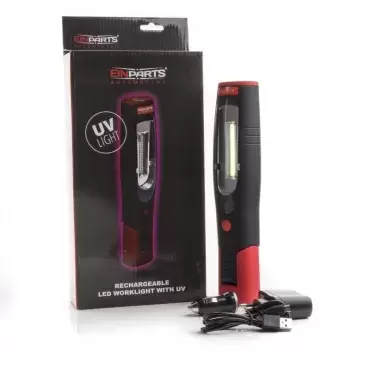 Arbeits- oder Camping-Taschenlampe, LED-Inspektionsleuchte (1 x OSRAM COB) mit vielseitiger UV-Taschenlampe. Ref. EPIL05