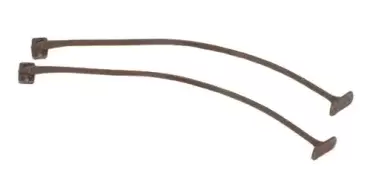 Brauner Befestigungsflansch für Falttüren von Wohnmobilen, Wohnwagen und Campern