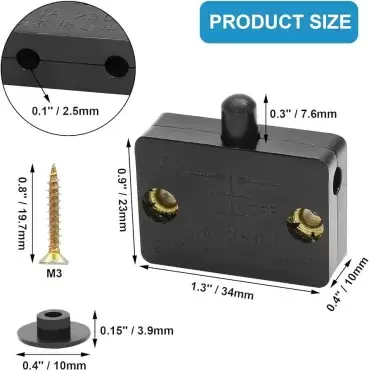 12V-Sensorschalter mit Druckknopf für Türen und Schränke von Wohnwagen, Wohnmobilen und Campern.