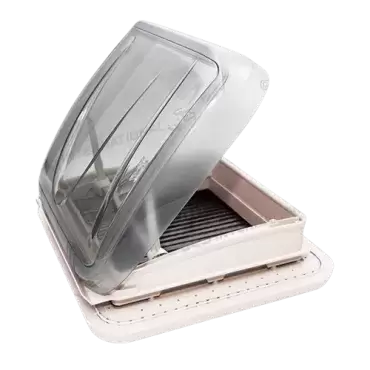 40x40 Dachfenster mit Doppelverglasung, integriertem Rollo und Moskitonetz für Wohnwagen, Wohnmobile und Wohnmobile.