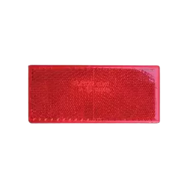 Roter Klebereflektor 90x40 mm für Wohnmobil, Caravan und Camper.