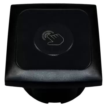 Schwarzer High-End-C-Line-Touch-Control-Schalter und Dimmer für Wohnwagen, Wohnmobile und Camper.