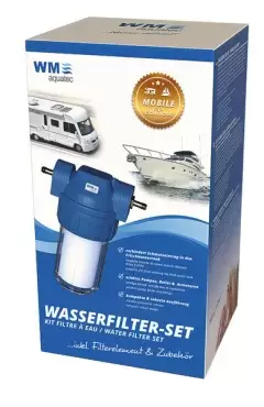 WM Aquatec Anti-Sediment-Wassereinlass-Vorfilter für Wohnwagen, Wohnmobile und Wohnmobile.