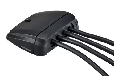 GROSSE SCHWARZE SCANSTRUT-Wanddurchführung für Solaranlagen und andere Anwendungen in Wohnmobilen, Wohnmobilen, Booten und Geländewagen.