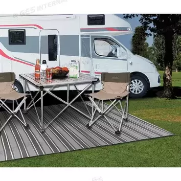Extra hochwertige 250x500 Bodenmarkise für Caravan, Wohnmobil und Camping.