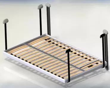 Lippert Toscana 200x130 cm elektrisches Hubbett für Camper und Wohnmobile.