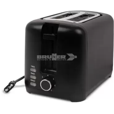 Brunner Minuwatt Toaster mit geringem Stromverbrauch, 230 V, 780 W – 930 W, für Wohnwagen, Wohnmobile und Camper.