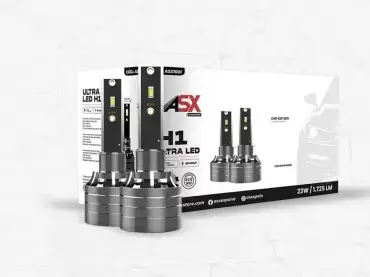 Kit mit Ultra-LED-H1-Glühbirnen, ZUGELASSEN für alle Fahrzeugscheinwerfer.