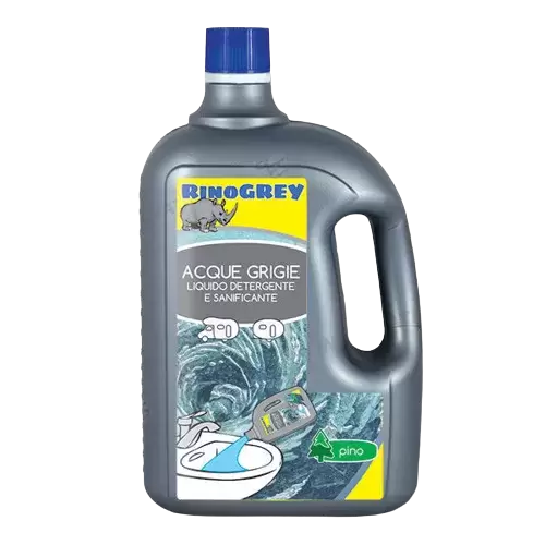 Rinogrey para aguas grises en 2 litros, caravanas, autocaravanas y camper.