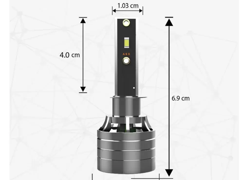 Kit bombillas Ultra Led H1 HOMOLOGABLES para cualquier vehículo para faros delanteros.