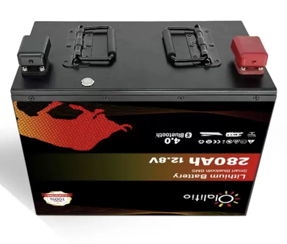 Batería de Litio bajo asiento 280Ah 12.8V LiFePO4 Smart BMS con Bluetooth para Autocaravana y camper.
