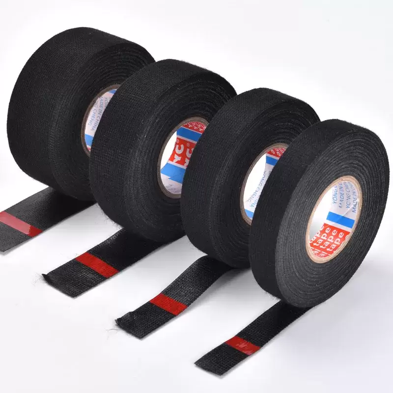 Cinta 32 mm de tela adhesiva para organización de cableado de caravanas, autocaravanas y camper.