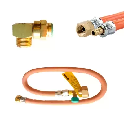 Gaslaugen, Gaskrümmer, Butangasschläuche...