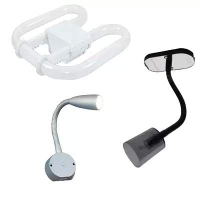 Leuchtstoffröhren und Reisemobil-Wandleuchten